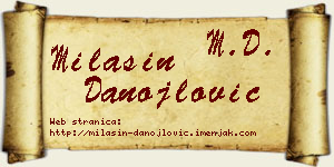 Milašin Danojlović vizit kartica